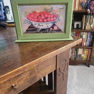 Painted wooden key box